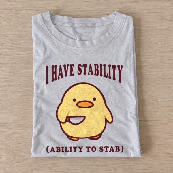 Stabbing yellow duck t shirt gray20stabbing yellow duck.webp