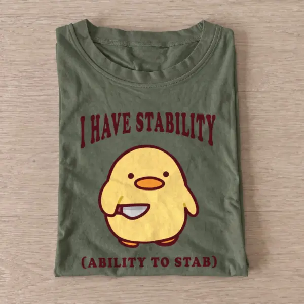 Stabbing yellow duck t shirt olive20stabbing yellow duck.webp