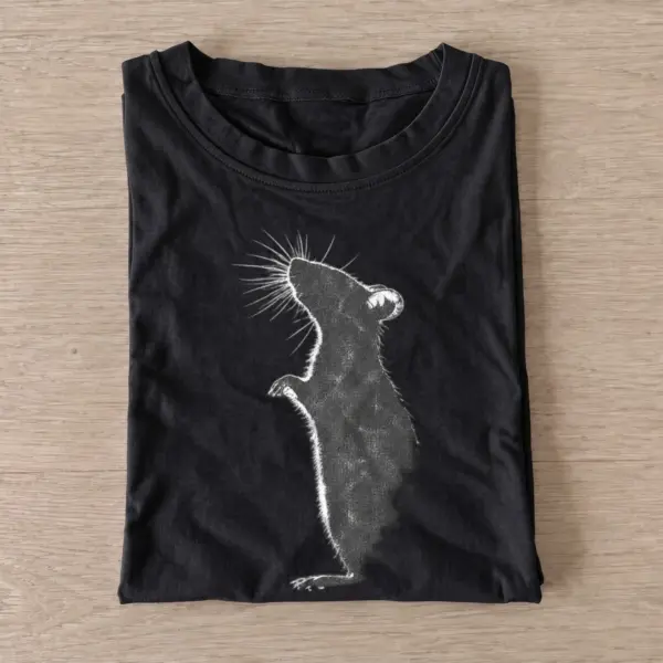 Standing upright rat t shirt black20upright rat.webp