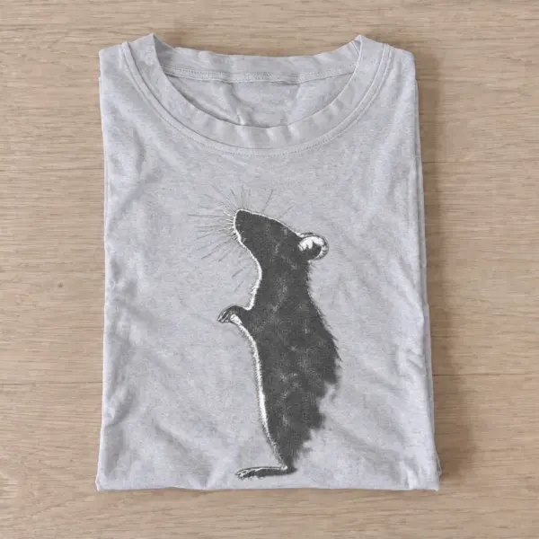 Standing upright rat t shirt gray20upright rat.webp