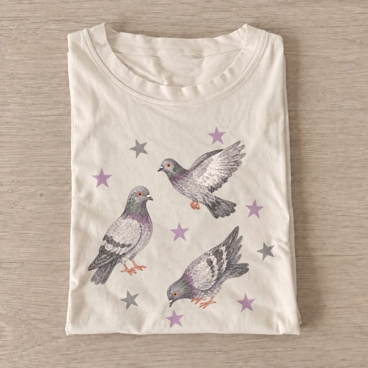 Star pigeons t shirt sand20star pigeons.webp