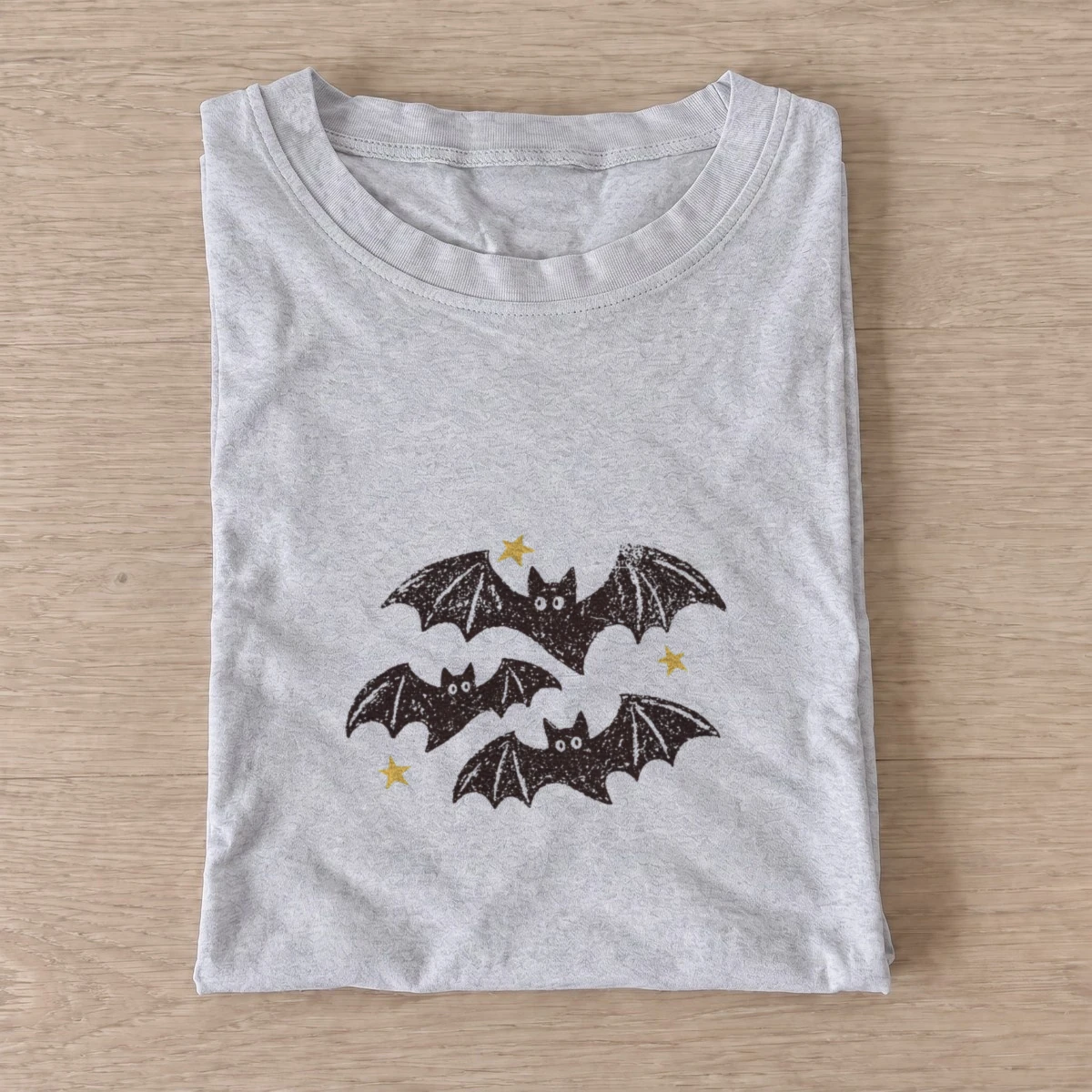 Starry bat trio t shirt gray20starry bat trio.webp
