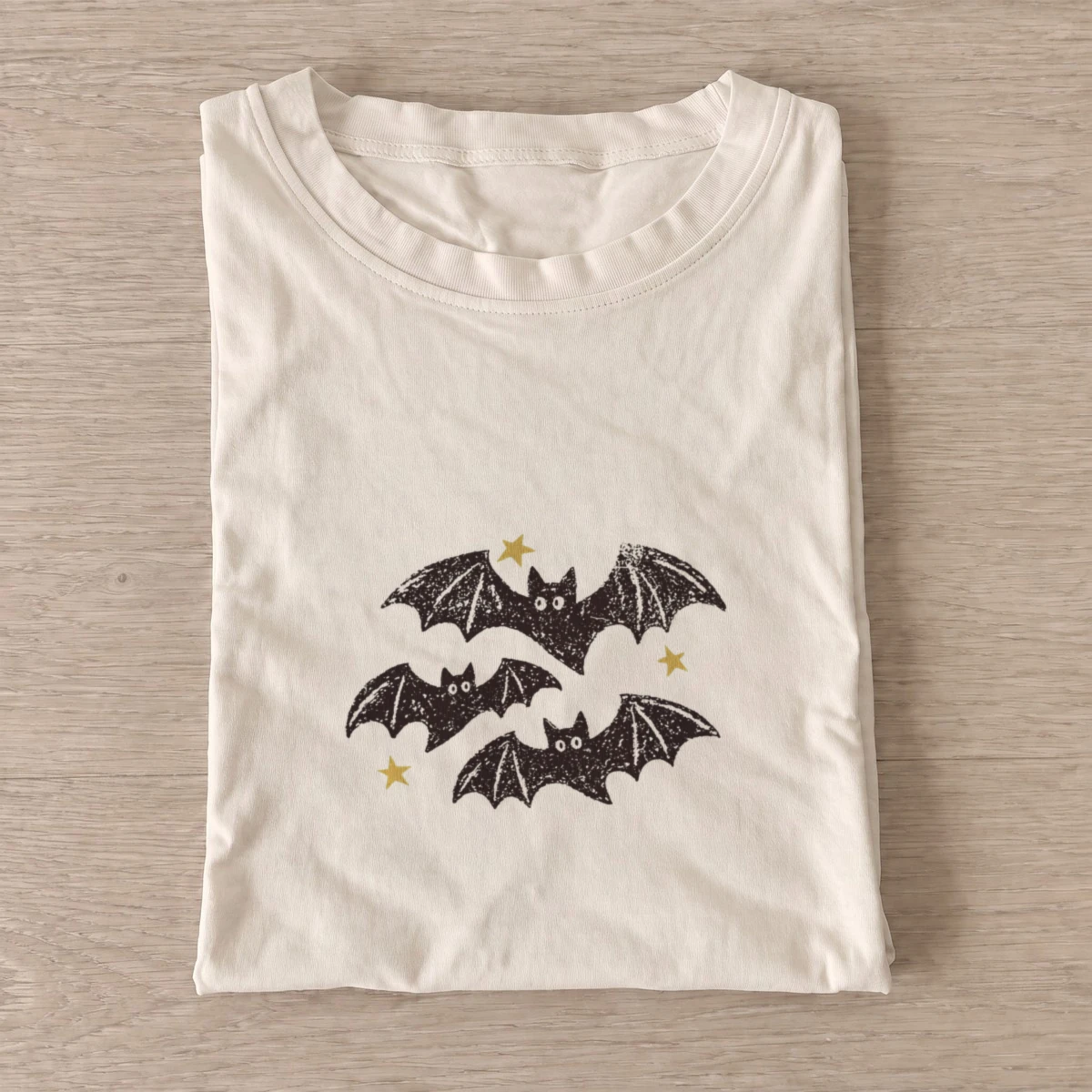 Starry Bat Trio Graphic T-Shirt — graphic design