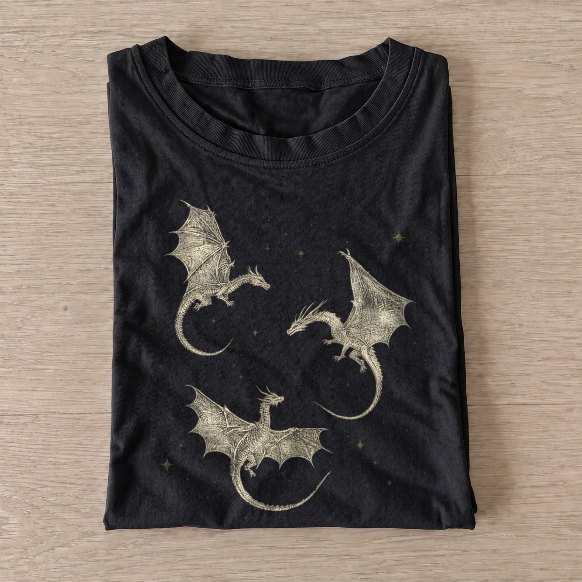 Starry dragon trio t shirt black20starry dragon trio.webp
