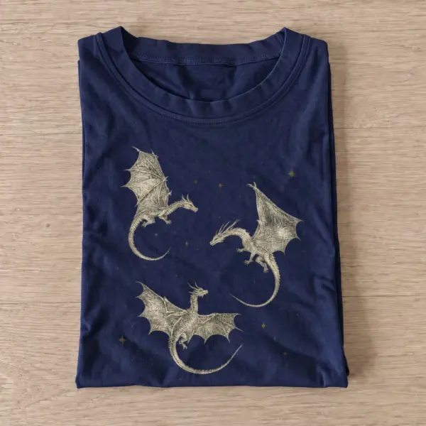 Starry dragon trio t shirt navy20starry dragon trio.webp