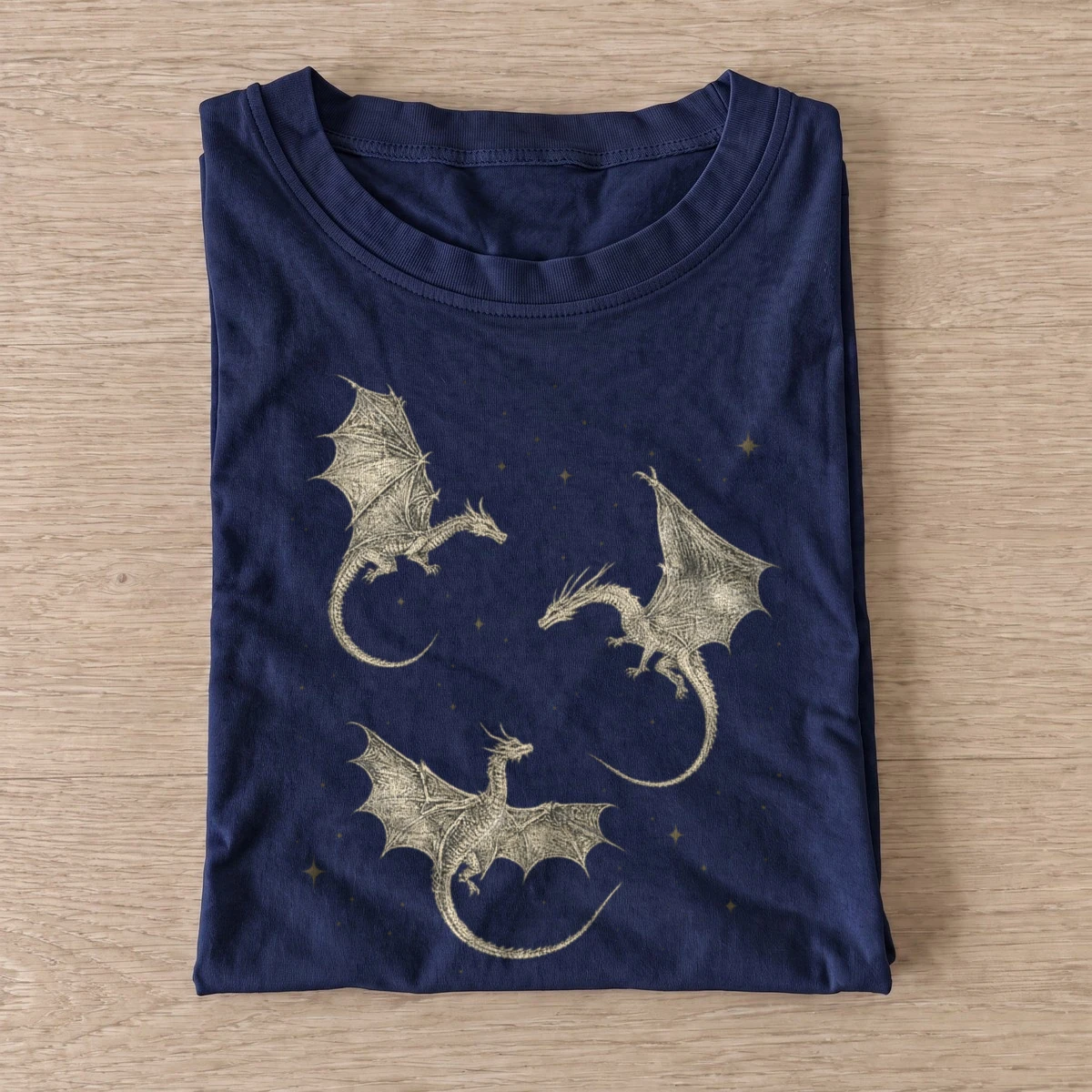 Starry dragon trio t shirt navy20starry dragon trio.webp