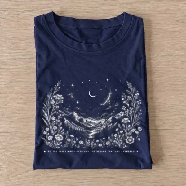 Starry mountain dreams t shirt navy20starry mountain dreams.webp