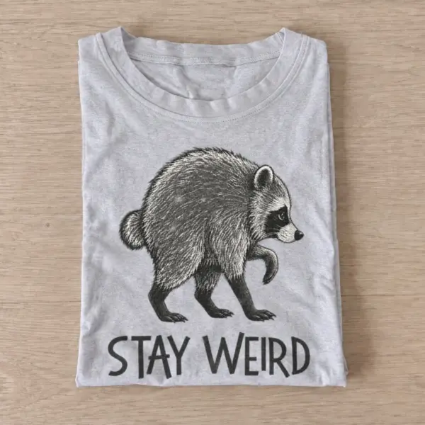 Stay weird bear t shirt gray20stay weird bear.webp