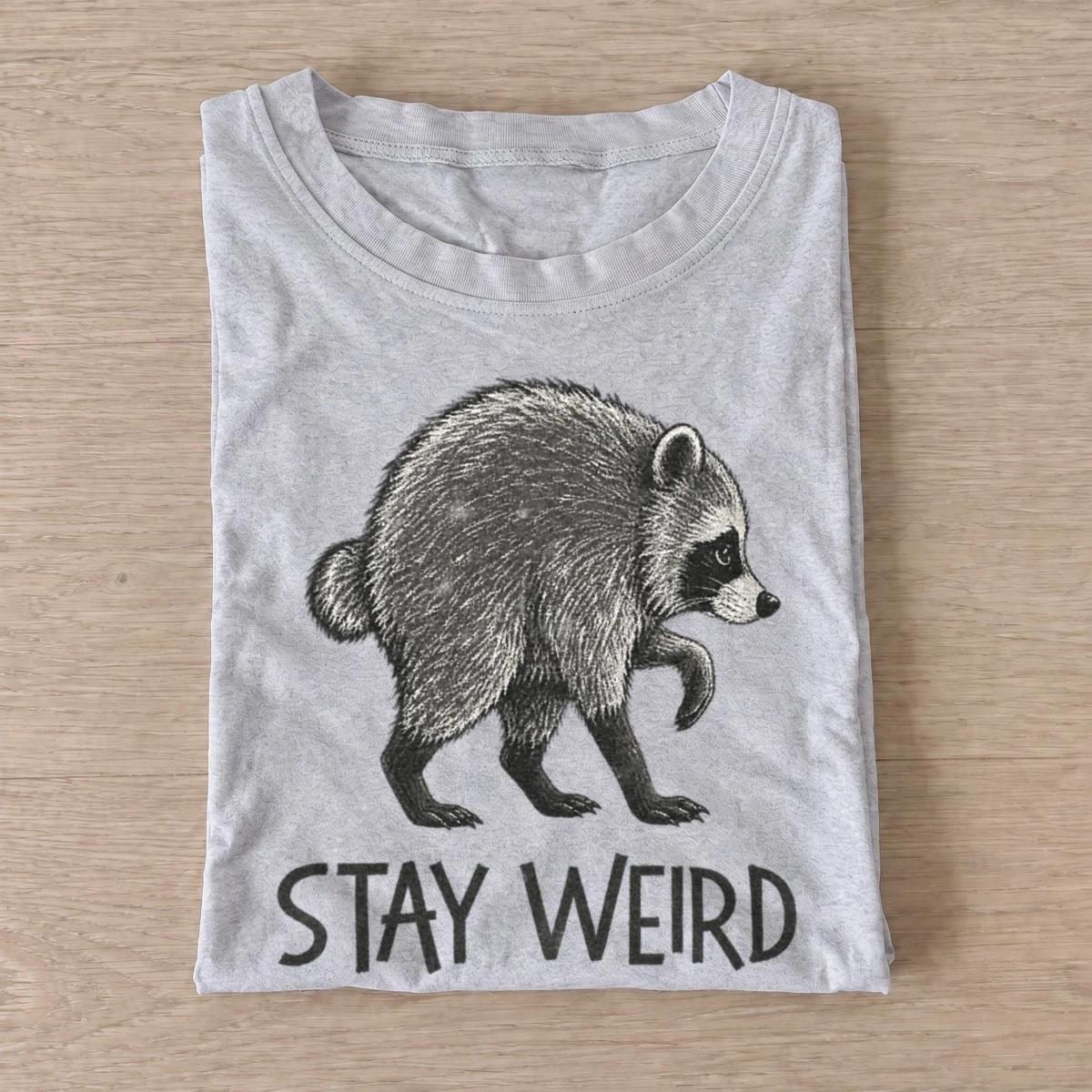 Stay weird bear t shirt gray20stay weird bear.webp