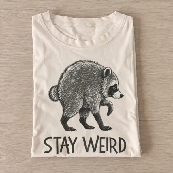 Stay weird bear t shirt sand20stay weird bear.webp