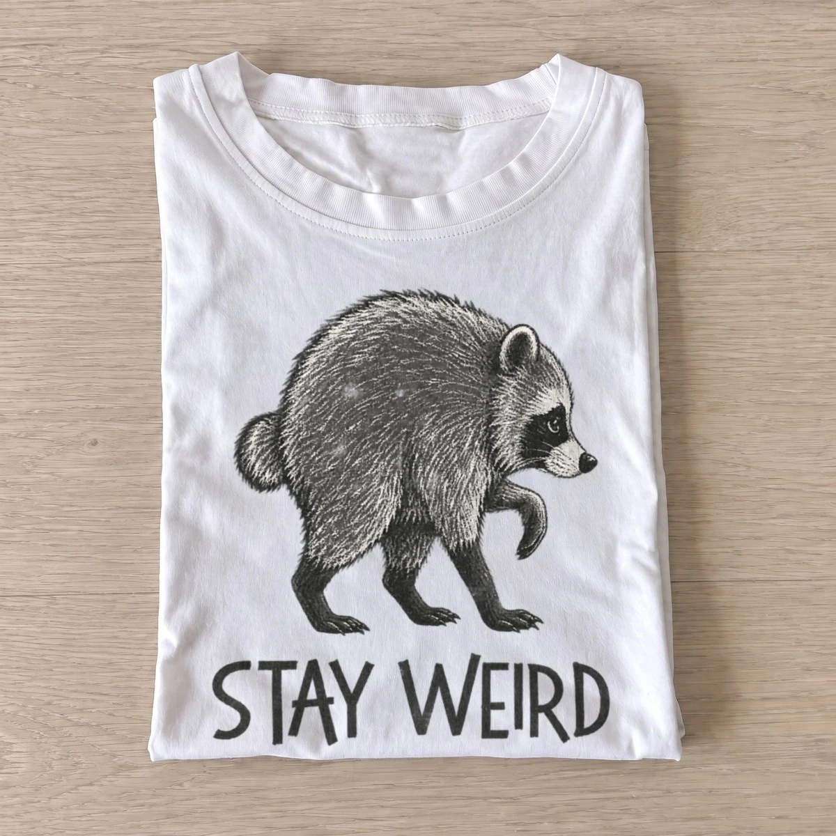 Stay weird bear t shirt white20stay weird bear.webp