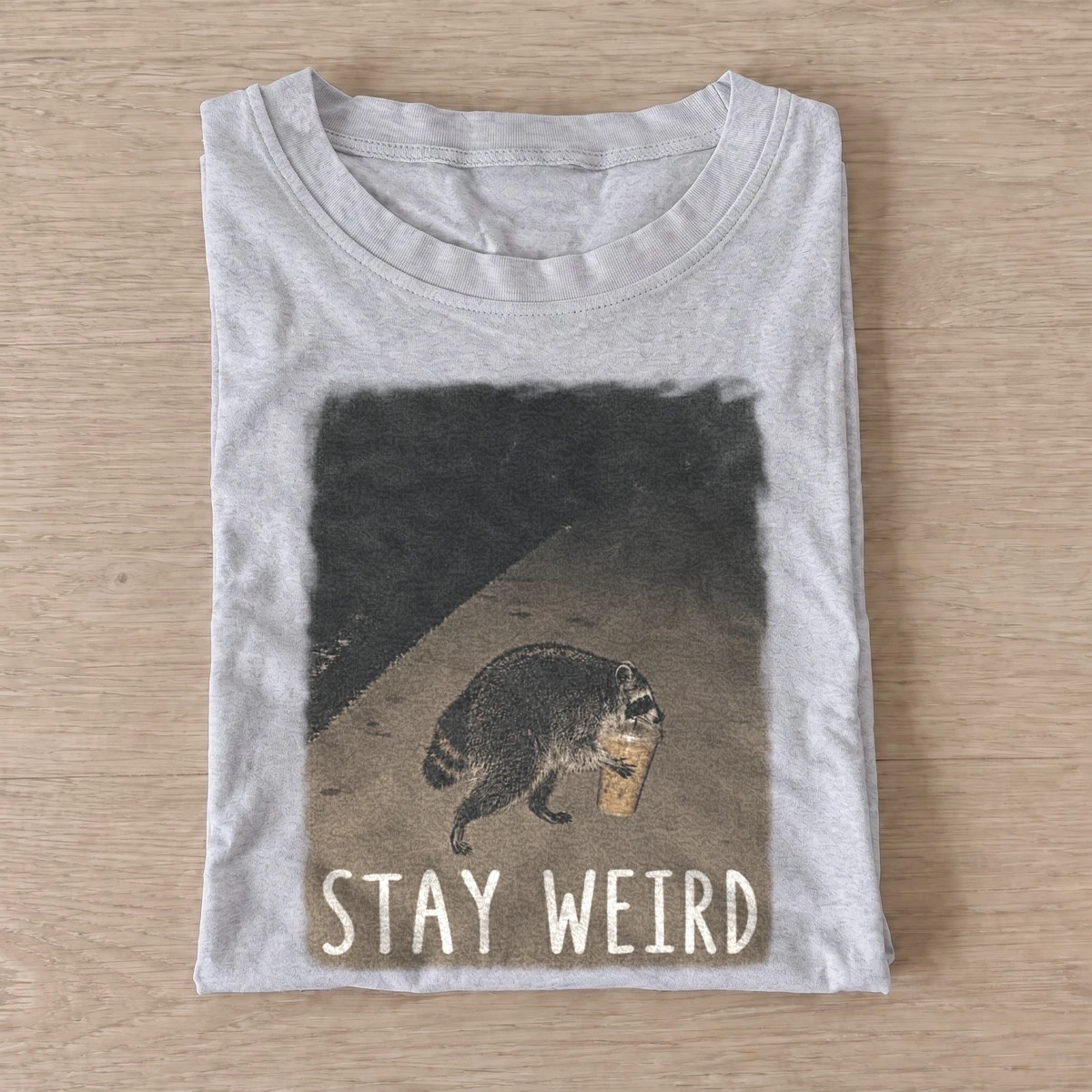 Stay weird coffee critter t shirt gray20stay weird coffee critter.webp