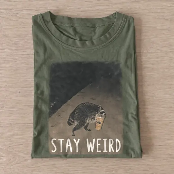 Stay weird coffee critter t shirt olive20stay weird coffee critter.webp