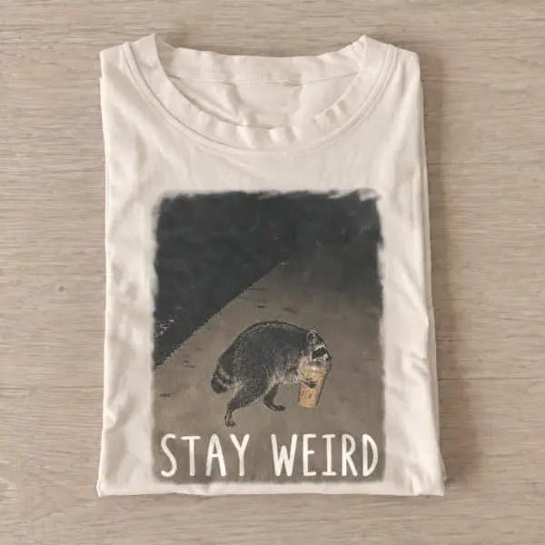 Stay weird coffee critter t shirt sand20stay weird coffee critter.webp
