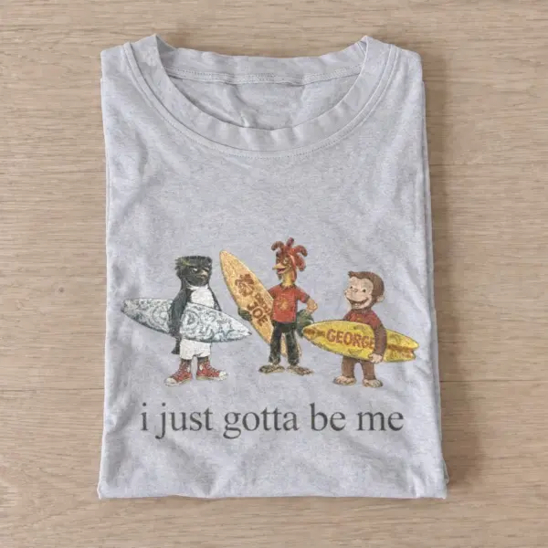 Storybook surf club i just gotta be me t shirt gray20storybook surf club.webp