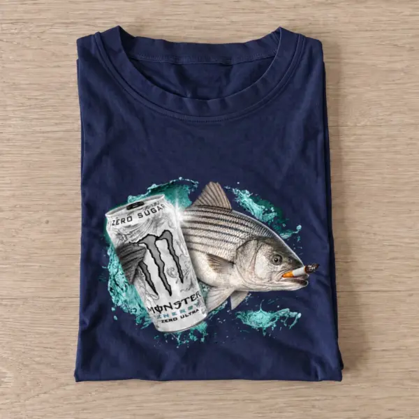 Striped bass energy t shirt navy20striped bass energy.webp