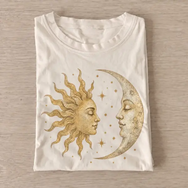 Sun moon gaze celestial t shirt sand20sun moon gaze.webp