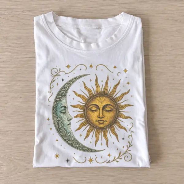 Sun and moon embrace celestial t shirt white20sun moon embrace.webp