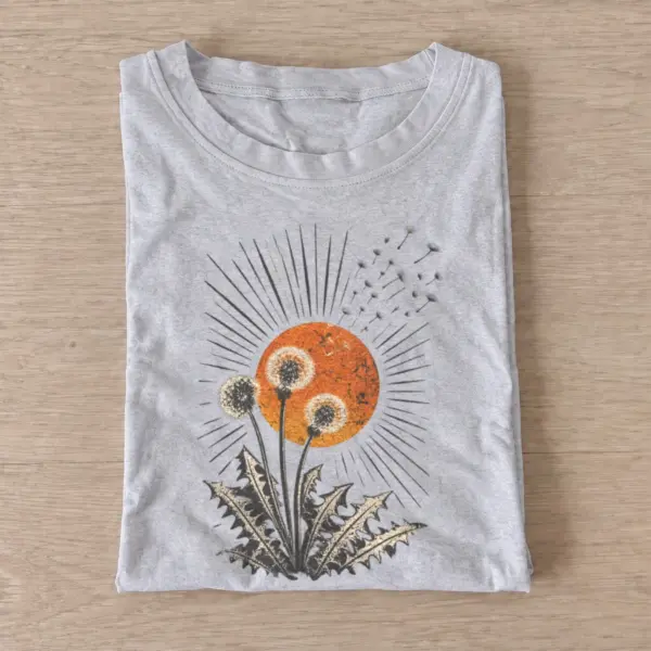 Sunburst dandelions t shirt gray20sunburst dandelions.webp