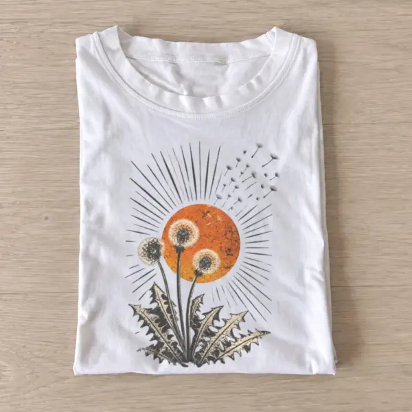 Sunburst dandelions t shirt white20sunburst dandelions.webp