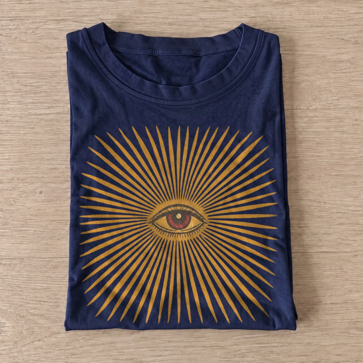 Sunburst eye graphic t shirt navy20sunburst eye.webp