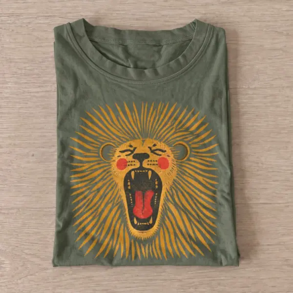 Sunburst jaguar graphic t shirt olive20sunburst jaguar.webp