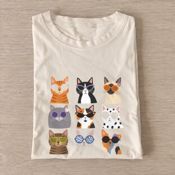 Sunglasses cat portraits t shirt sand20sunglasses cat portraits.webp