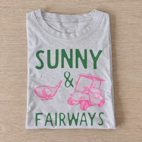 Sunny fairways golf graphic t shirt gray20sunny fairways.webp