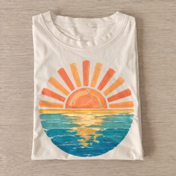 Sunset ocean glow t shirt sand20sunset ocean glow.webp