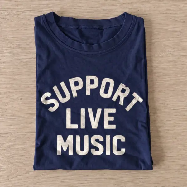 Support live music t shirt navy20support live music.webp