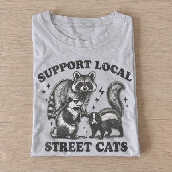 Support local street cats t shirt gray20support street animals.webp