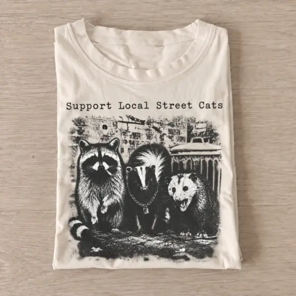 Support local street cats t shirt sand20local street critters.webp