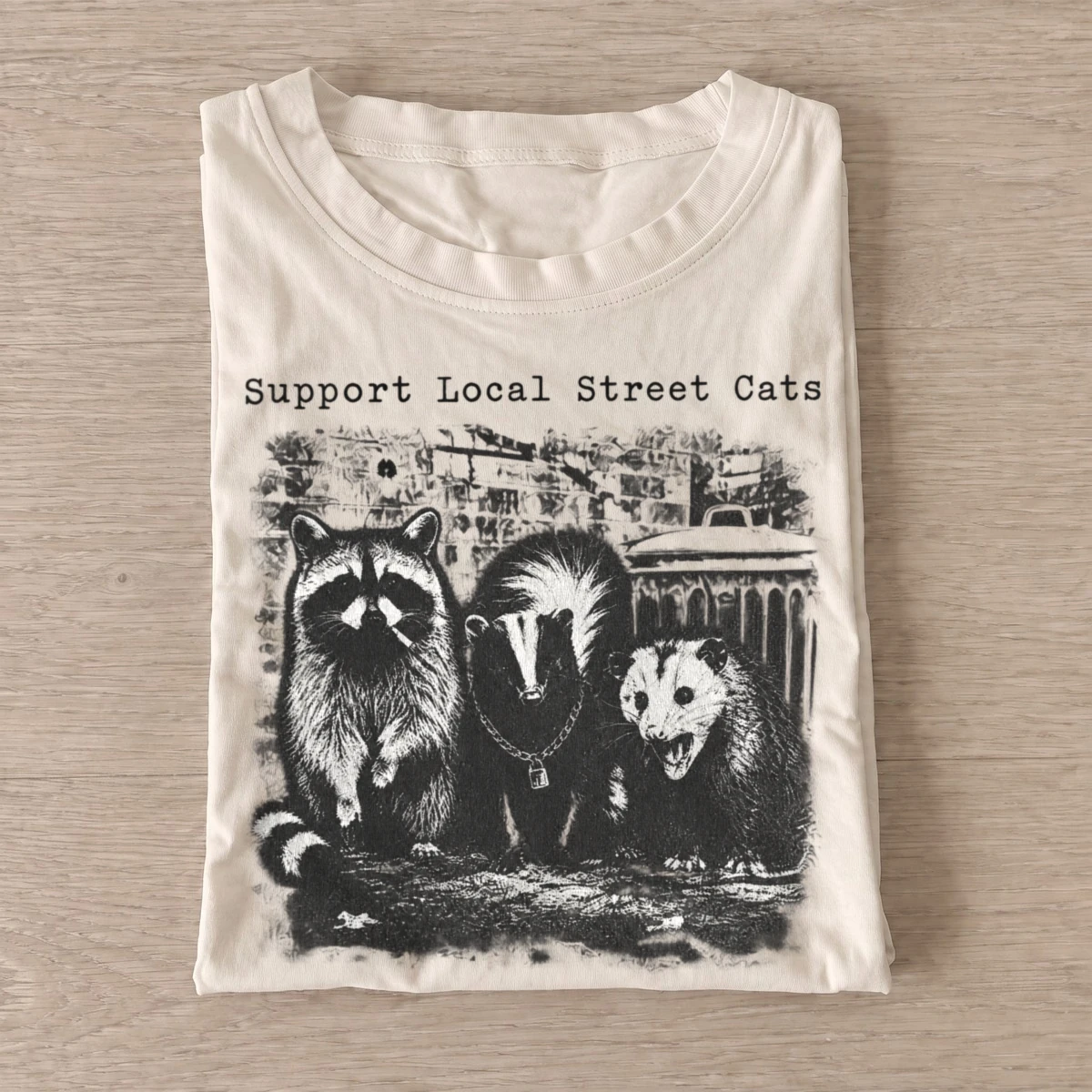 Support local street cats t shirt sand20local street critters.webp