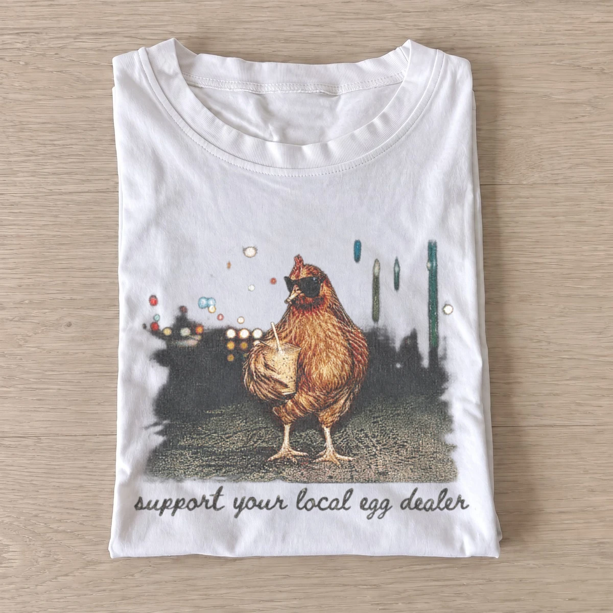 Support your local egg dealer t shirt white20local egg dealer.webp