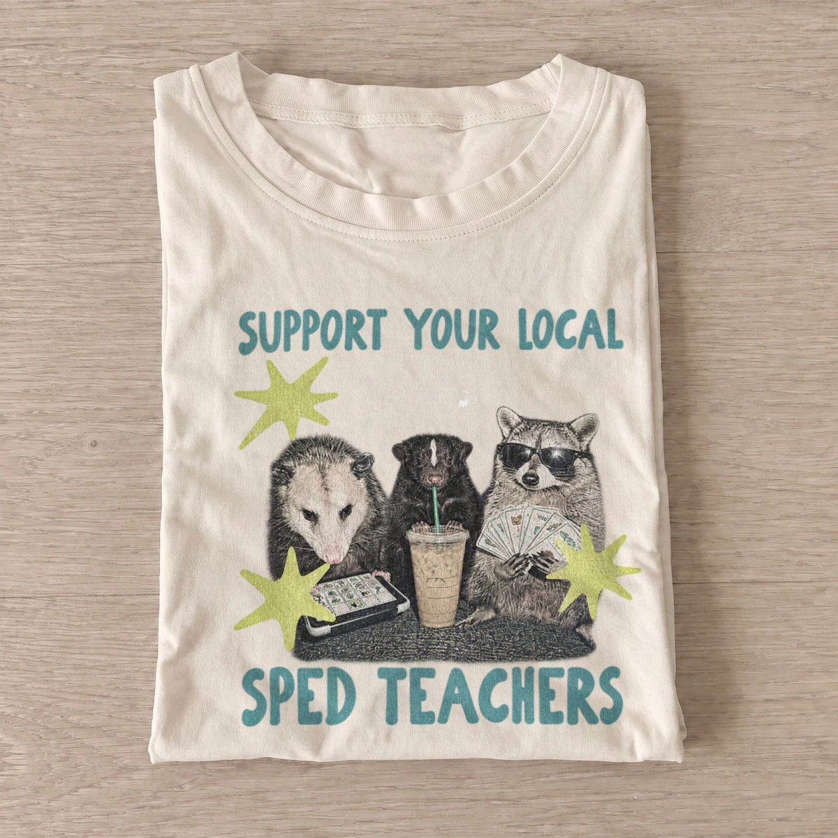 Support your local sped teachers critters t shirt sand20special education critters.webp