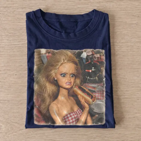 Surprised blonde doll graphic t shirt navy20surprised blonde doll.webp