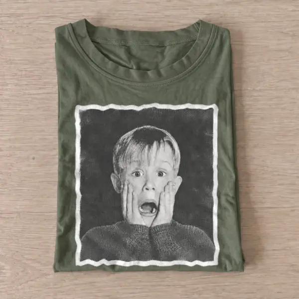 Surprised holiday boy graphic t shirt olive20surprised holiday boy.webp