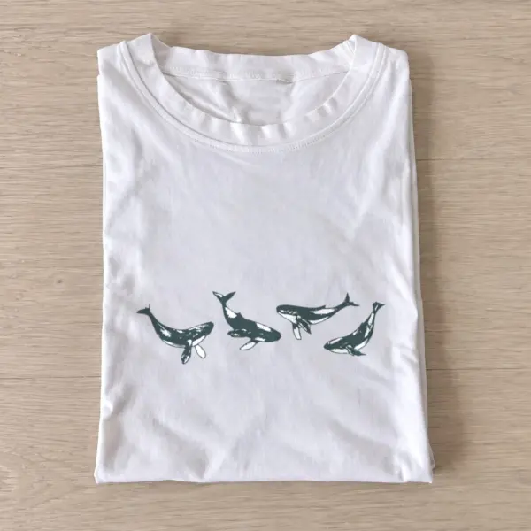 Swimming whale quartet t shirt white20swimming whale quartet.webp