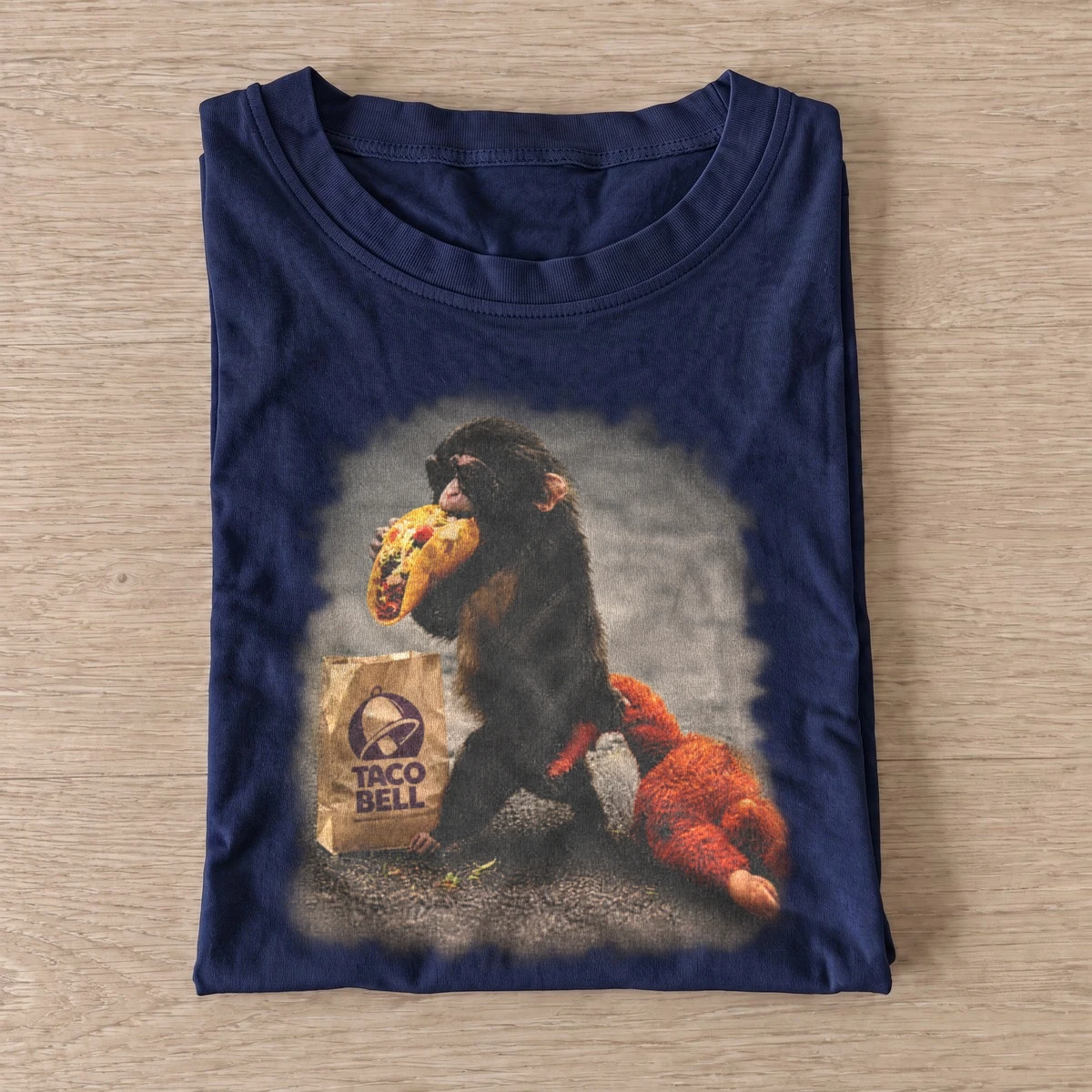 Taco monkey graphic t shirt navy20taco monkey.webp