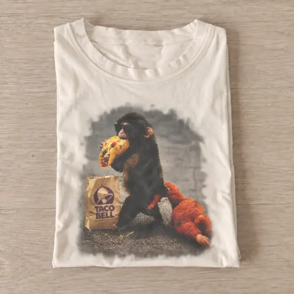 Taco monkey graphic t shirt sand20taco monkey.webp