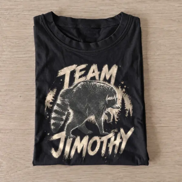 Team jimothy raccoon t shirt black20team jimothy.webp