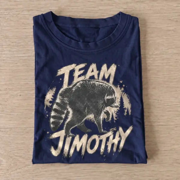 Team jimothy raccoon t shirt navy20team jimothy.webp