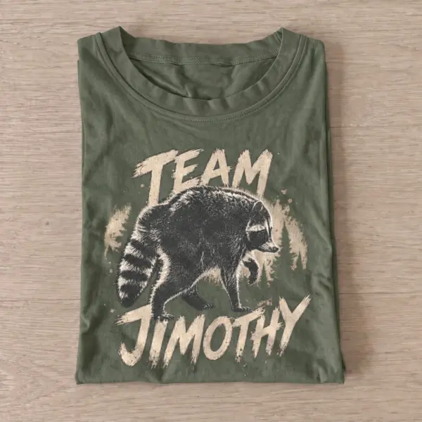 Team jimothy raccoon t shirt olive20team jimothy.webp