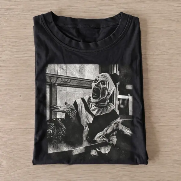 Terrified killer clown t shirt black20terrified killer clown.webp