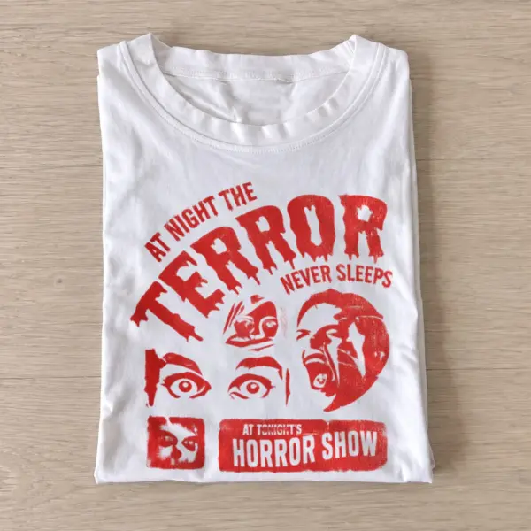 Terror never sleeps horror show t shirt white20terror never sleeps.webp
