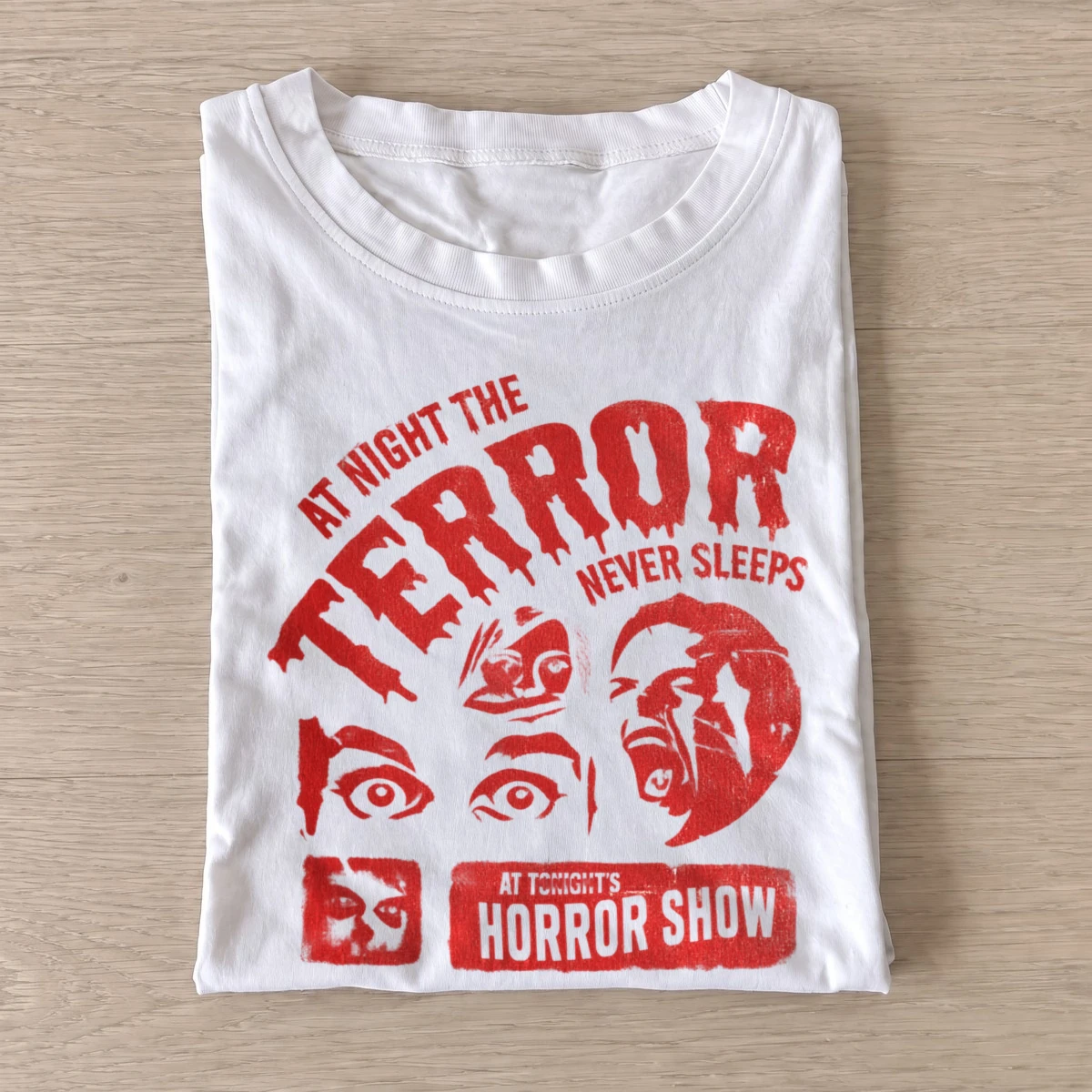 Terror never sleeps horror show t shirt white20terror never sleeps.webp