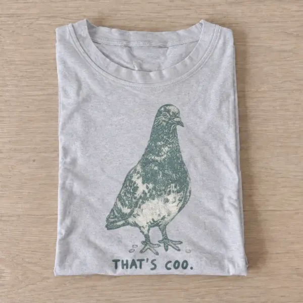 Thats coo pigeon graphic t shirt gray20thats coo pigeon.webp