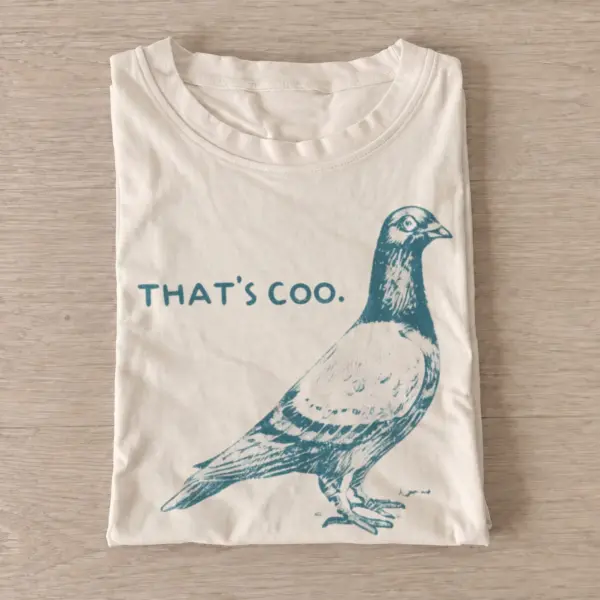 Thats coo pigeon graphic t shirt sand20coo pigeon.webp
