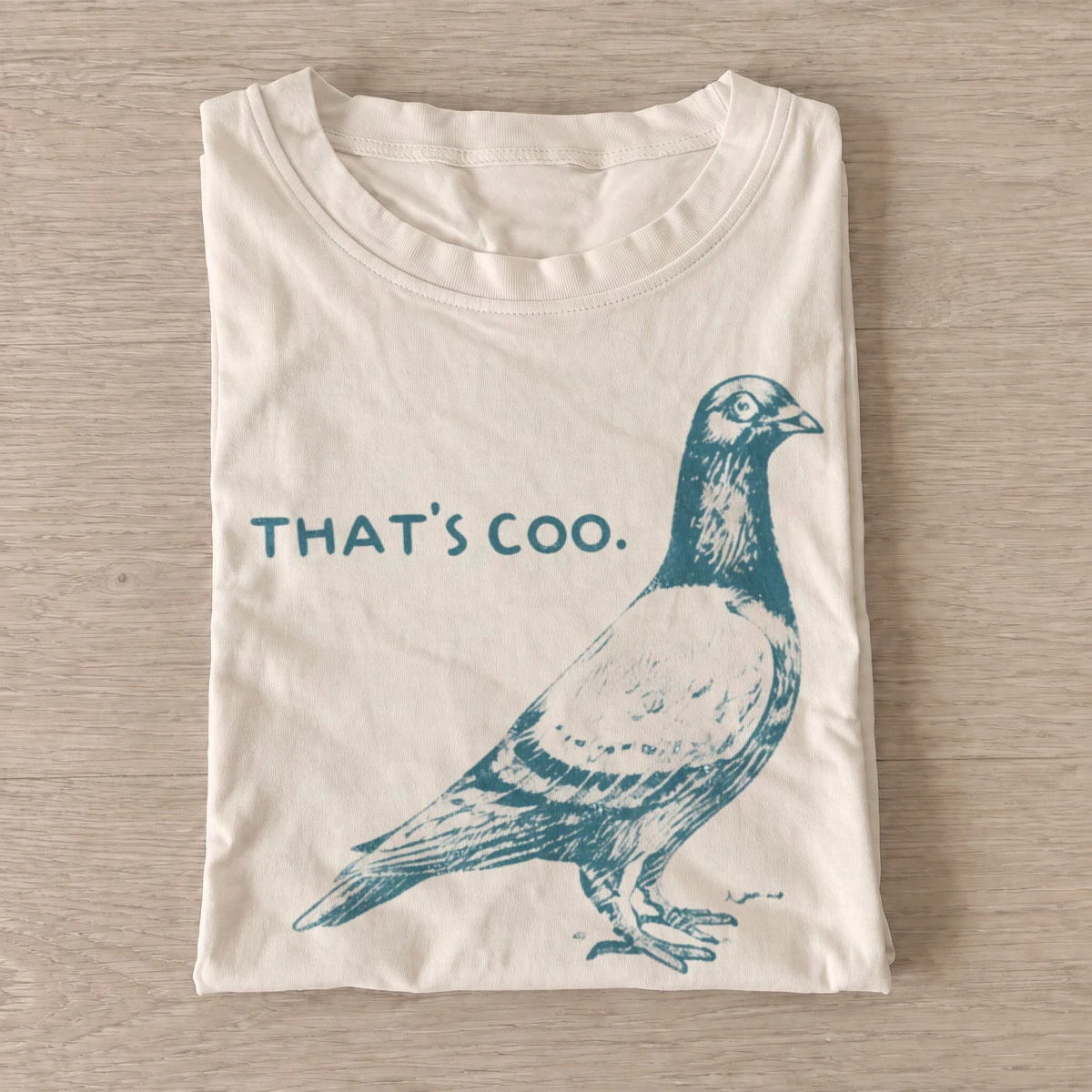 Thats coo pigeon graphic t shirt sand20coo pigeon.webp
