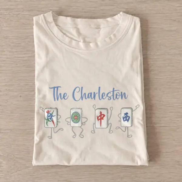 The charleston mahjong t shirt sand20mahjong charleston.webp